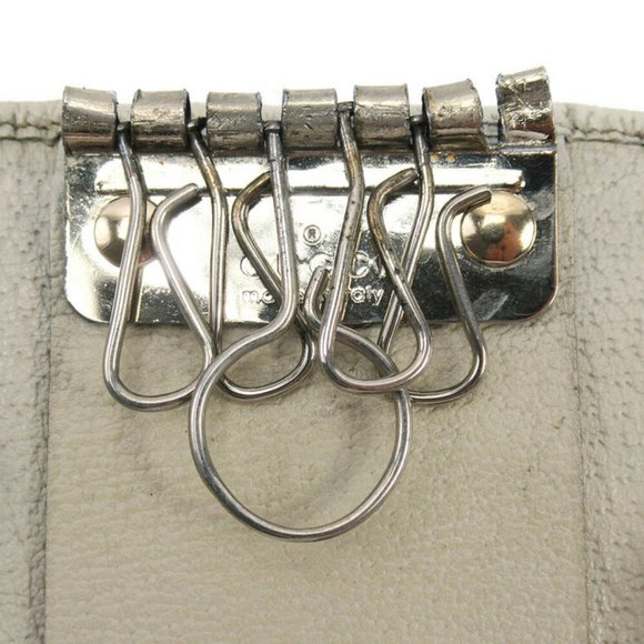 Gucci key case GG pattern beige canvas �~ leather Auth used T16785 - Picture 3 of 8